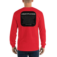 Load image into Gallery viewer, CRUSTYFLICKER - Men’s Long Sleeve Shirt - Keen Eye Design