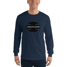 Load image into Gallery viewer, CRUSTYFLICKER - Men’s Long Sleeve Shirt - Keen Eye Design