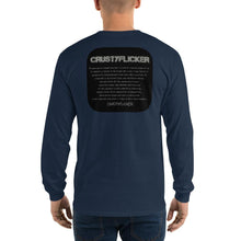 Load image into Gallery viewer, CRUSTYFLICKER - Men’s Long Sleeve Shirt - Keen Eye Design