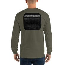 Load image into Gallery viewer, CRUSTYFLICKER - Men’s Long Sleeve Shirt - Keen Eye Design