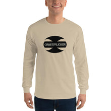 Load image into Gallery viewer, CRUSTYFLICKER - Men’s Long Sleeve Shirt - Keen Eye Design