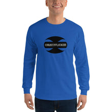 Load image into Gallery viewer, CRUSTYFLICKER - Men’s Long Sleeve Shirt - Keen Eye Design