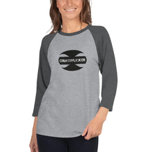 Load image into Gallery viewer, CRUSTYFLICKER Mojo - 3/4 Sleeve Raglan Shirt - Keen Eye Design