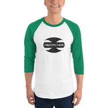 Load image into Gallery viewer, CRUSTYFLICKER Mojo - 3/4 Sleeve Raglan Shirt - Keen Eye Design