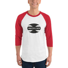 Load image into Gallery viewer, CRUSTYFLICKER Mojo - 3/4 Sleeve Raglan Shirt - Keen Eye Design