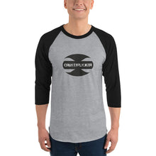 Load image into Gallery viewer, CRUSTYFLICKER Mojo - 3/4 Sleeve Raglan Shirt - Keen Eye Design