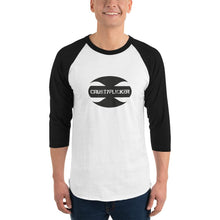 Load image into Gallery viewer, CRUSTYFLICKER Mojo - 3/4 Sleeve Raglan Shirt - Keen Eye Design