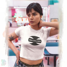 Load image into Gallery viewer, CRUSTYFLICKER Mojo - Organic Crop Top - Keen Eye Design