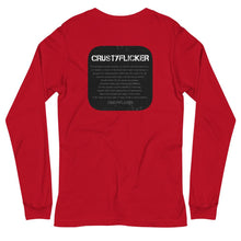 Load image into Gallery viewer, CRUSTYFLICKER Mojo - Unisex Long Sleeve Tee - Keen Eye Design