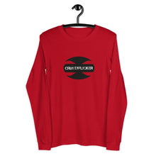 Load image into Gallery viewer, CRUSTYFLICKER Mojo - Unisex Long Sleeve Tee - Keen Eye Design