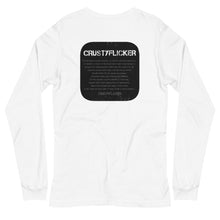 Load image into Gallery viewer, CRUSTYFLICKER Mojo - Unisex Long Sleeve Tee - Keen Eye Design