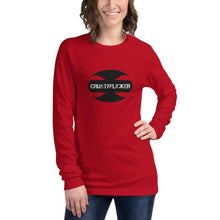 Load image into Gallery viewer, CRUSTYFLICKER Mojo - Unisex Long Sleeve Tee - Keen Eye Design