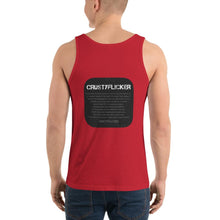 Load image into Gallery viewer, CRUSTYFLICKER Mojo - Unisex Tank Top - Keen Eye Design