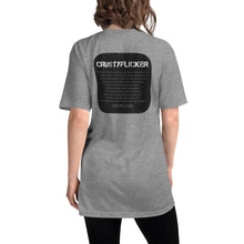 Load image into Gallery viewer, CRUSTYFLICKER Mojo - Unisex Tri-Blend Track Shirt - Keen Eye Design