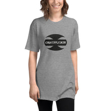 Load image into Gallery viewer, CRUSTYFLICKER Mojo - Unisex Tri-Blend Track Shirt - Keen Eye Design