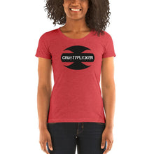 Load image into Gallery viewer, CRUSTYFLICKER Mojo - Women's Tri-Blend Boyfriend T-Shirt - Keen Eye Design