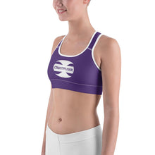 Load image into Gallery viewer, CRUSTYFLICKER Spirit - Sports Bra (deep purple) - Keen Eye Design