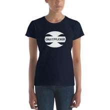 Load image into Gallery viewer, CRUSTYFLICKER Spirit - Women's Fashion Fit T-shirt (shades) - Keen Eye Design