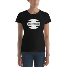 Load image into Gallery viewer, CRUSTYFLICKER Spirit - Women's Fashion Fit T-shirt (shades) - Keen Eye Design