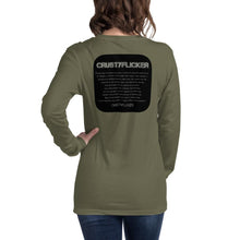 Load image into Gallery viewer, CRUSTYFLICKER-  Unisex Long Sleeve Tee - Keen Eye Design