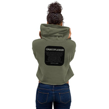 Load image into Gallery viewer, CRUSTYFLICKER - Women's Crop Hoodie - Keen Eye Design