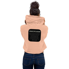 Load image into Gallery viewer, CRUSTYFLICKER - Women's Crop Hoodie - Keen Eye Design