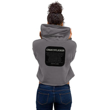 Load image into Gallery viewer, CRUSTYFLICKER - Women's Crop Hoodie - Keen Eye Design
