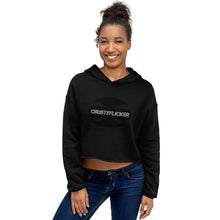 Load image into Gallery viewer, CRUSTYFLICKER - Women's Crop Hoodie - Keen Eye Design