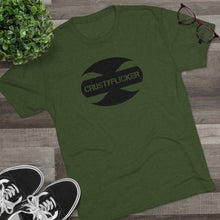 Load image into Gallery viewer, CRUSTYFLICKER Zen - Men's Tri-Blend Crew T-Shirt - Keen Eye Design