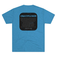Load image into Gallery viewer, CRUSTYFLICKER Zen - Men's Tri-Blend Crew T-Shirt - Keen Eye Design
