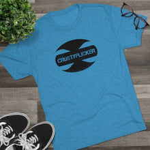 Load image into Gallery viewer, CRUSTYFLICKER Zen - Men's Tri-Blend Crew T-Shirt - Keen Eye Design