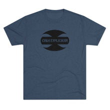 Load image into Gallery viewer, CRUSTYFLICKER Zen - Men's Tri-Blend Crew T-Shirt - Keen Eye Design