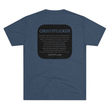 Load image into Gallery viewer, CRUSTYFLICKER Zen - Men's Tri-Blend Crew T-Shirt - Keen Eye Design