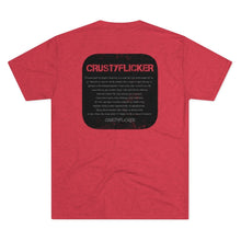 Load image into Gallery viewer, CRUSTYFLICKER Zen - Men's Tri-Blend Crew T-Shirt - Keen Eye Design
