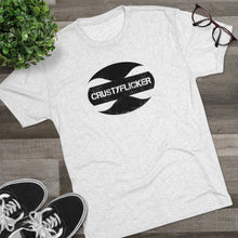 Load image into Gallery viewer, CRUSTYFLICKER Zen - Men's Tri-Blend Crew T-Shirt - Keen Eye Design