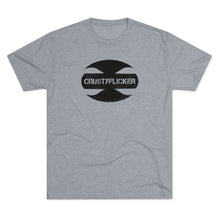 Load image into Gallery viewer, CRUSTYFLICKER Zen - Men's Tri-Blend Crew T-Shirt - Keen Eye Design