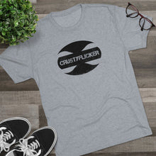 Load image into Gallery viewer, CRUSTYFLICKER Zen - Men's Tri-Blend Crew T-Shirt - Keen Eye Design