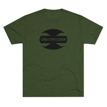 Load image into Gallery viewer, CRUSTYFLICKER Zen - Men's Tri-Blend Crew T-Shirt - Keen Eye Design