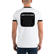 Load image into Gallery viewer, CRUSTYFLICKER Zen - Ringer T-Shirt - Keen Eye Design