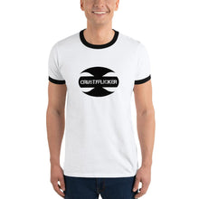 Load image into Gallery viewer, CRUSTYFLICKER Zen - Ringer T-Shirt - Keen Eye Design