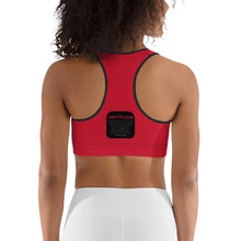 Load image into Gallery viewer, CRUSTYFLICKER Zen - Sports Bra (red) - Keen Eye Design