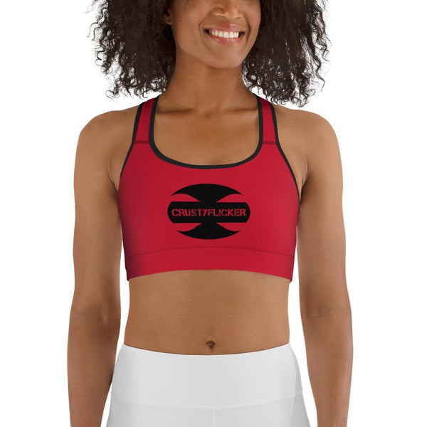 CRUSTYFLICKER Zen - Sports Bra (red) - Keen Eye Design
