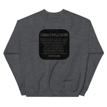 Load image into Gallery viewer, CRUSTYFLICKER Zen - Unisex Sweatshirt (sleeves) - Keen Eye Design