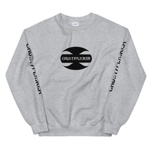 Load image into Gallery viewer, CRUSTYFLICKER Zen - Unisex Sweatshirt (sleeves) - Keen Eye Design