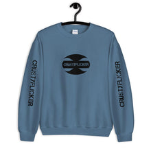 Load image into Gallery viewer, CRUSTYFLICKER Zen - Unisex Sweatshirt (sleeves) - Keen Eye Design