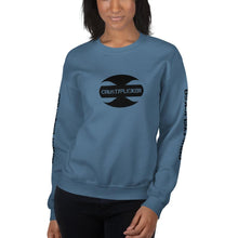 Load image into Gallery viewer, CRUSTYFLICKER Zen - Unisex Sweatshirt (sleeves) - Keen Eye Design