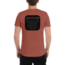 Load image into Gallery viewer, CRUSTYFLICKER Zen - Unisex TriBlend T-shirt - Keen Eye Design