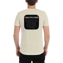 Load image into Gallery viewer, CRUSTYFLICKER Zen - Unisex TriBlend T-shirt - Keen Eye Design