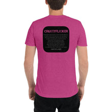 Load image into Gallery viewer, CRUSTYFLICKER Zen - Unisex TriBlend T-shirt - Keen Eye Design