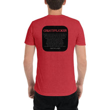 Load image into Gallery viewer, CRUSTYFLICKER Zen - Unisex TriBlend T-shirt - Keen Eye Design